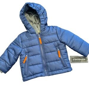 Rothschild Navy Puffer Jacket Baby Size 3/6Mo